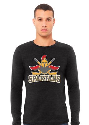 Denton Spartans Hockey - Big Logo - Bella+Canvas Long Sleeve