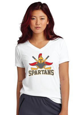 Denton Spartans Hockey - Big Logo - Dri Fit V-Neck