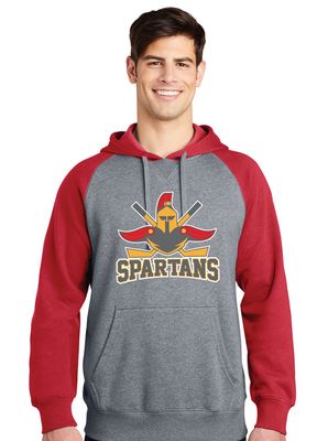 Denton Spartans Hockey - Big Logo - Raglan Hoodie