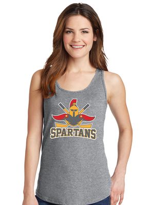Denton Spartans Hockey - Big Logo - Cotton Tank