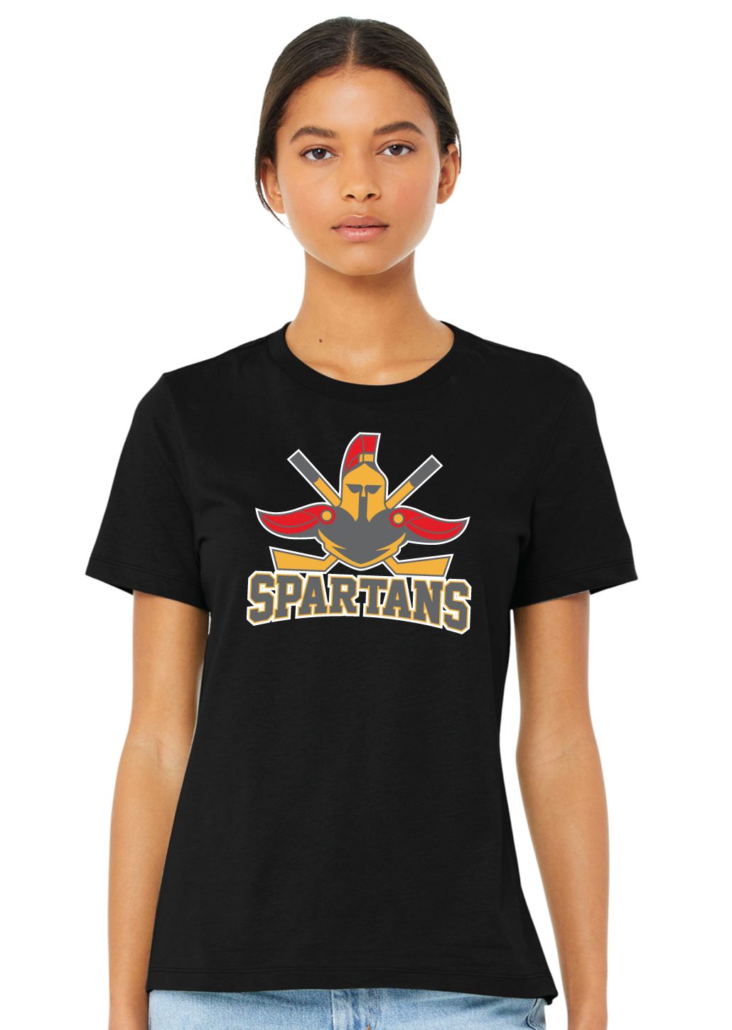 Denton Spartans Hockey - Big Logo - Bella+Canvas Ladies
