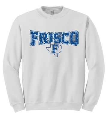 Frisco Football - Distressed Bowtie - Crew Sweatshirt