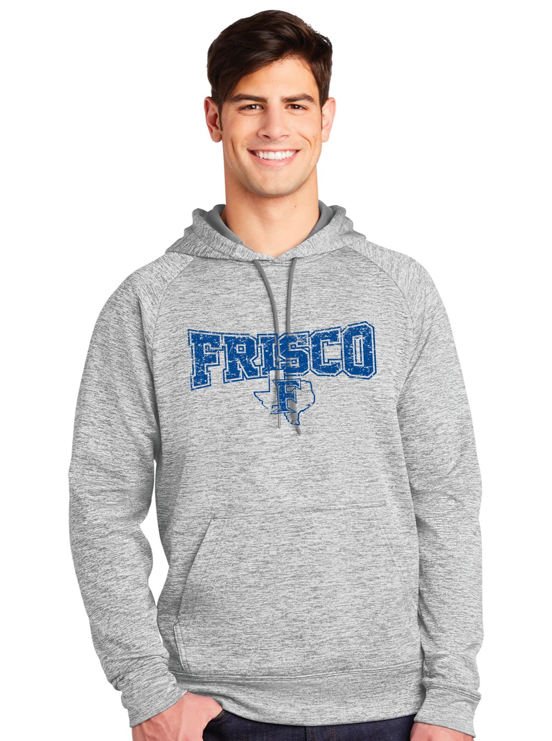 Frisco Football - Distressed Bowtie - Electric Dri Fit Hoodie
