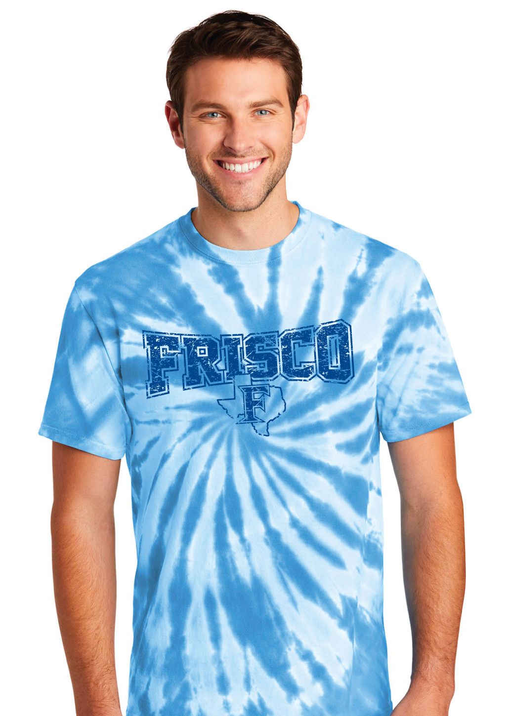 Frisco Football - Distressed Bowtie - Tie Dye Short Sleeve