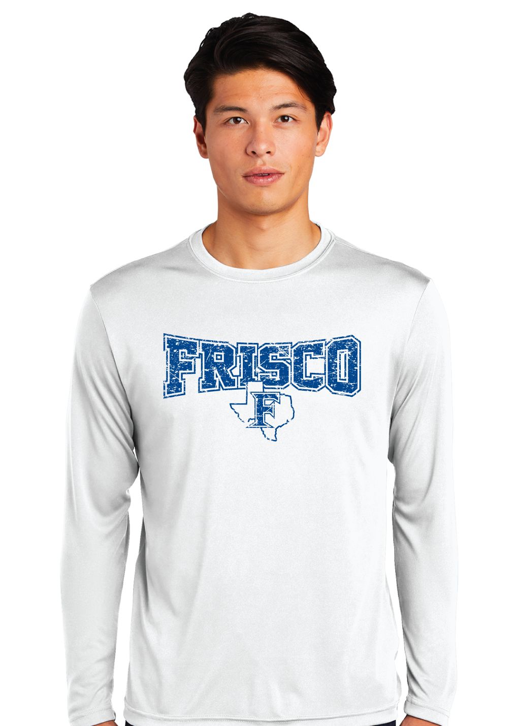 Frisco Football - Distressed Bowtie - Dri Fit Long Sleeve