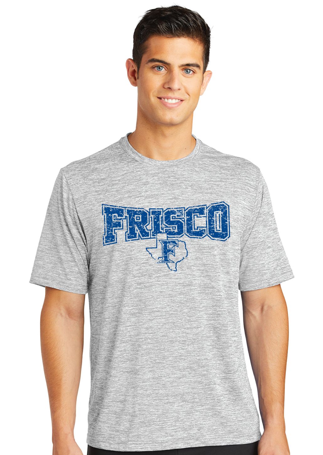 Frisco Football - Distressed Bowtie - Electric Dri Fit Short Sleeve
