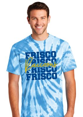 Frisco Football - Stacked - Tie Dye Short Sleeve