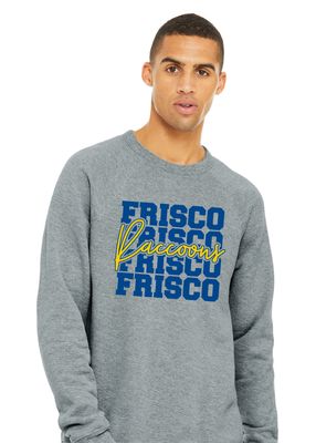 Frisco Football - Stacked - Bella+Canvas Crew Sweatshirt