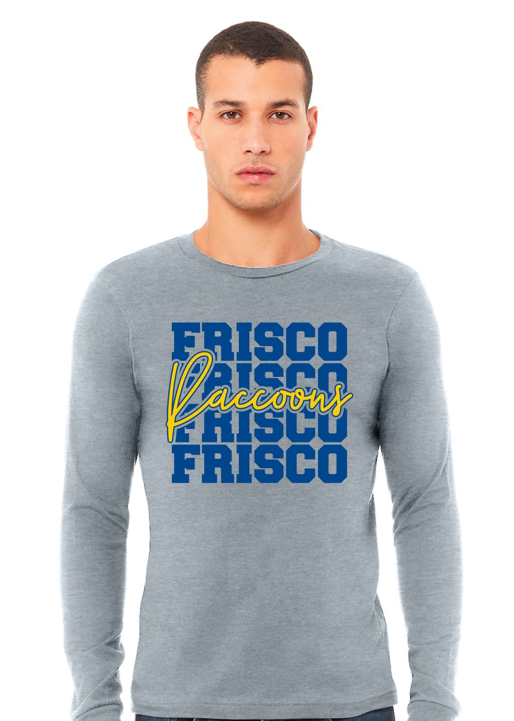Frisco Football - Stacked - Bella+Canvas Long Sleeve