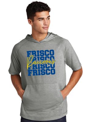 Frisco Football - Stacked - Short Sleeve Hoodie