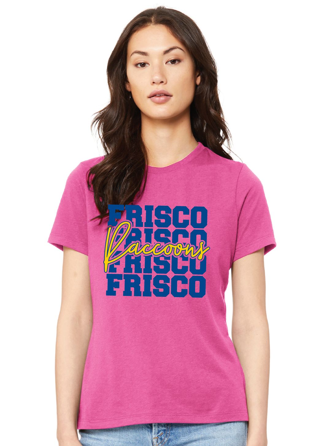 Frisco Football - Stacked - Bella+Canvas Ladies