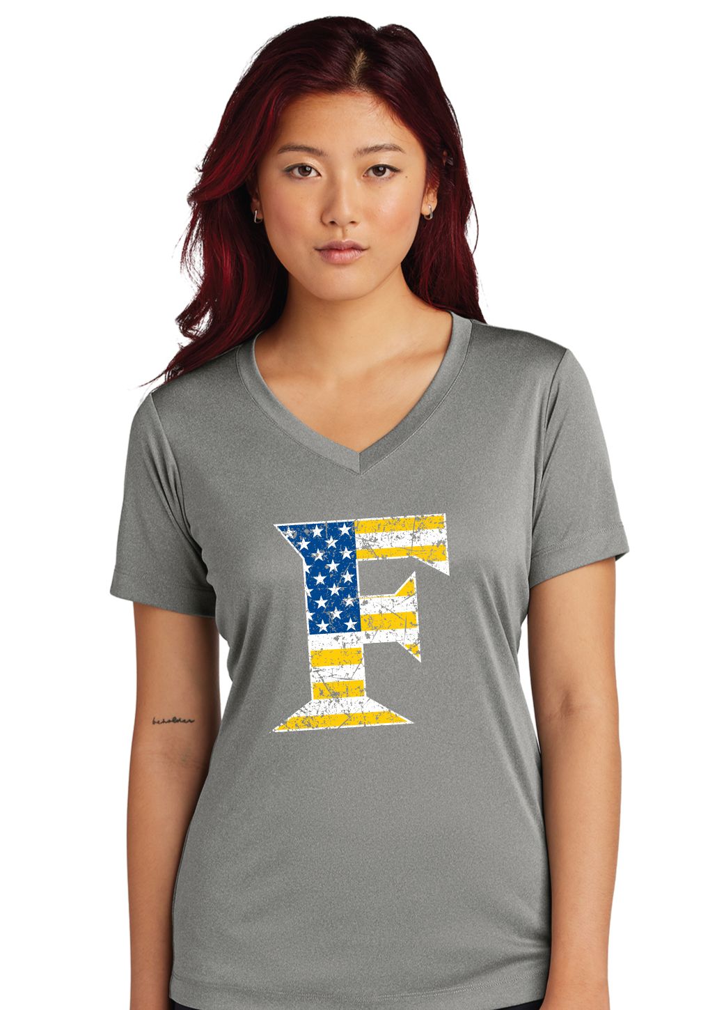 Frisco Football - Flag - Dri Fit V Neck