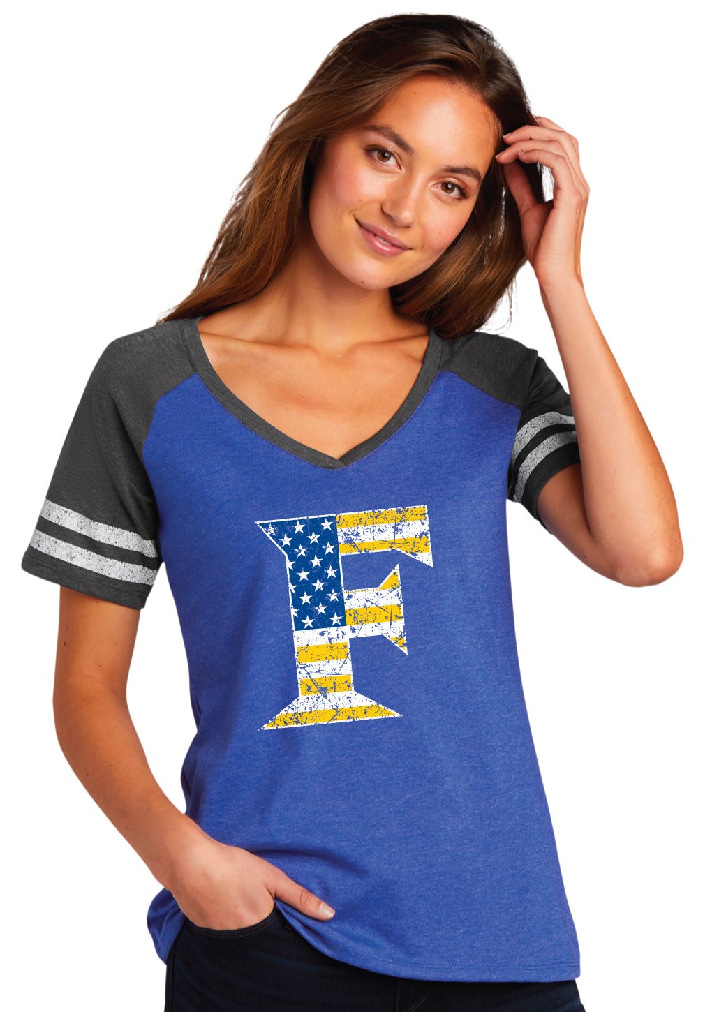Frisco Football - Flag - Game V Neck