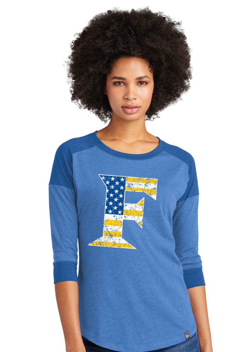 Frisco Football - Flag - 3/4 Sleeve Baseball Raglan Tee