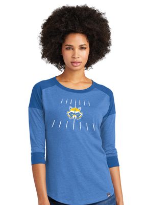 Frisco Football - Yard Lines - 3/4 Sleeve Baseball Raglan Tee