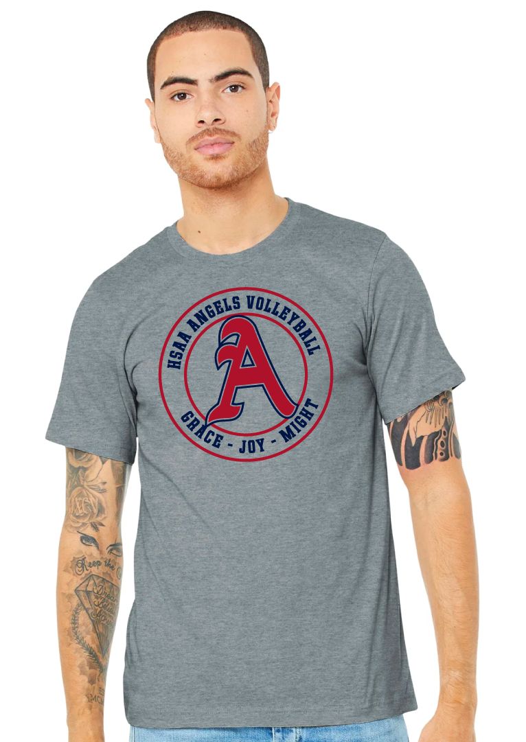 HSAA Volleyball - Circle - Bella+Canvas Short Sleeve