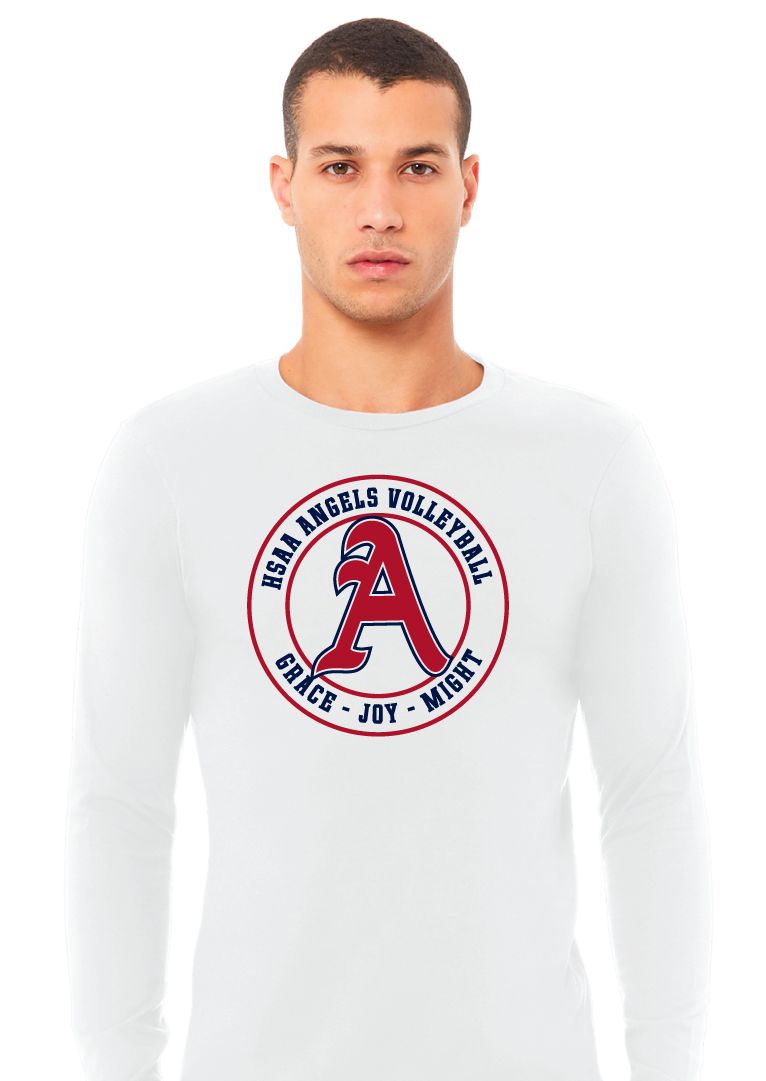 HSAA Volleyball - Circle - Bella+Canvas Long Sleeve