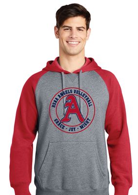 HSAA Volleyball - Circle - Raglan Hoodie