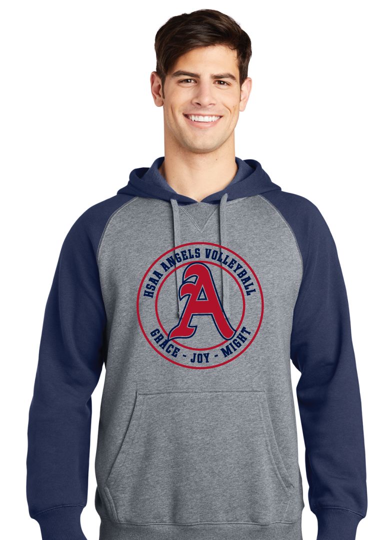 HSAA Volleyball - Circle - Raglan Hoodie