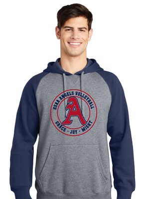 HSAA Volleyball - Circle - Raglan Hoodie