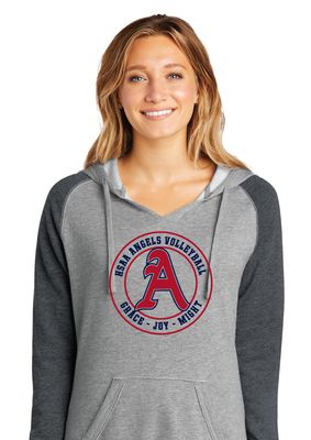HSAA Volleyball - Circle - Lightweight Raglan Hoodie