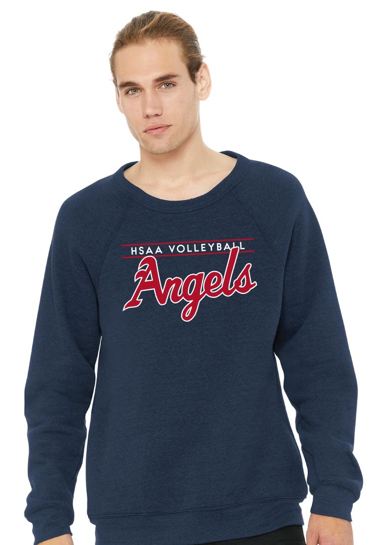 HSAA Volleyball - Script - Bella+Canvas Crew Sweatshirt