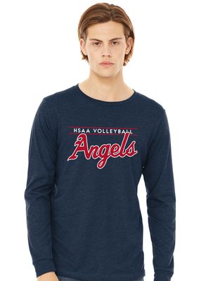 HSAA Volleyball - Script - Bella+Canvas Long Sleeve