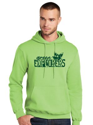 Green Explorers - Distressed Block - Hoodie