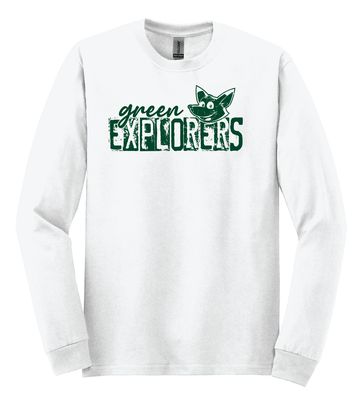 Green Explorers - Distressed Block - Long Sleeve