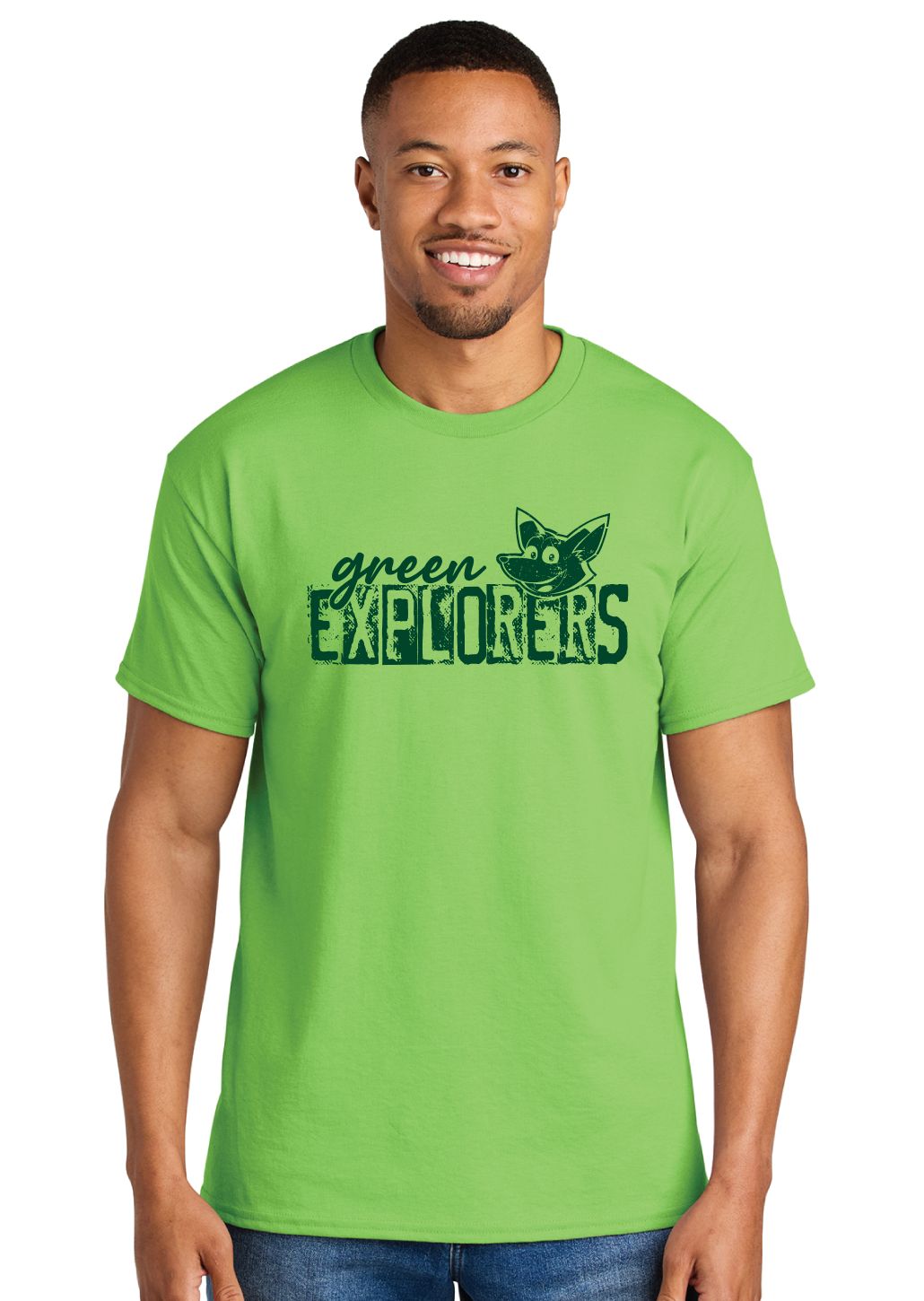 Green Explorers - Distressed Block - Short Sleeve