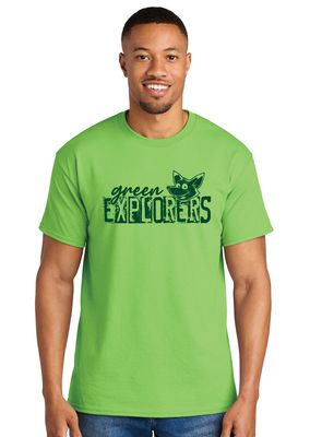 Green Explorers - Distressed Block - Short Sleeve