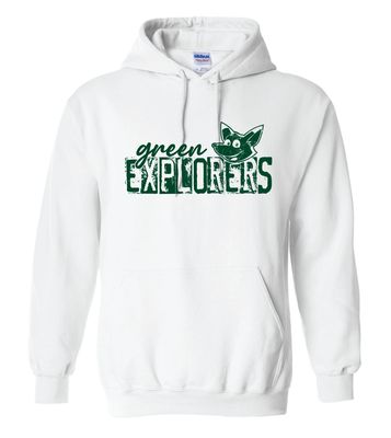 Green Explorers - Distressed Block - Hoodie