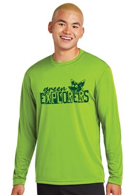 Green Explorers - Distressed Block - Dri Fit Long Sleeve