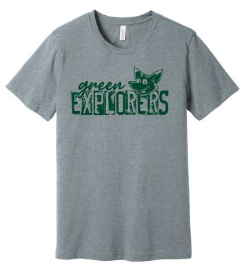 Green Explorers - Distressed Block - Bella+Canvas Short Sleeve