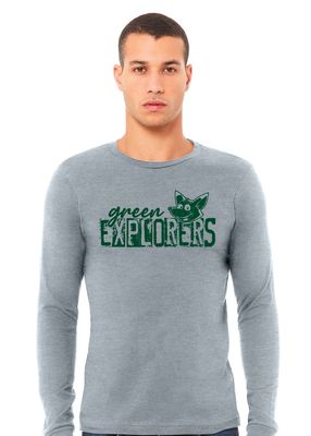 Green Explorers - Distressed Block - Bella+Canvas Long Sleeve