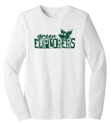 Green Explorers - Distressed Block - Bella+Canvas Long Sleeve