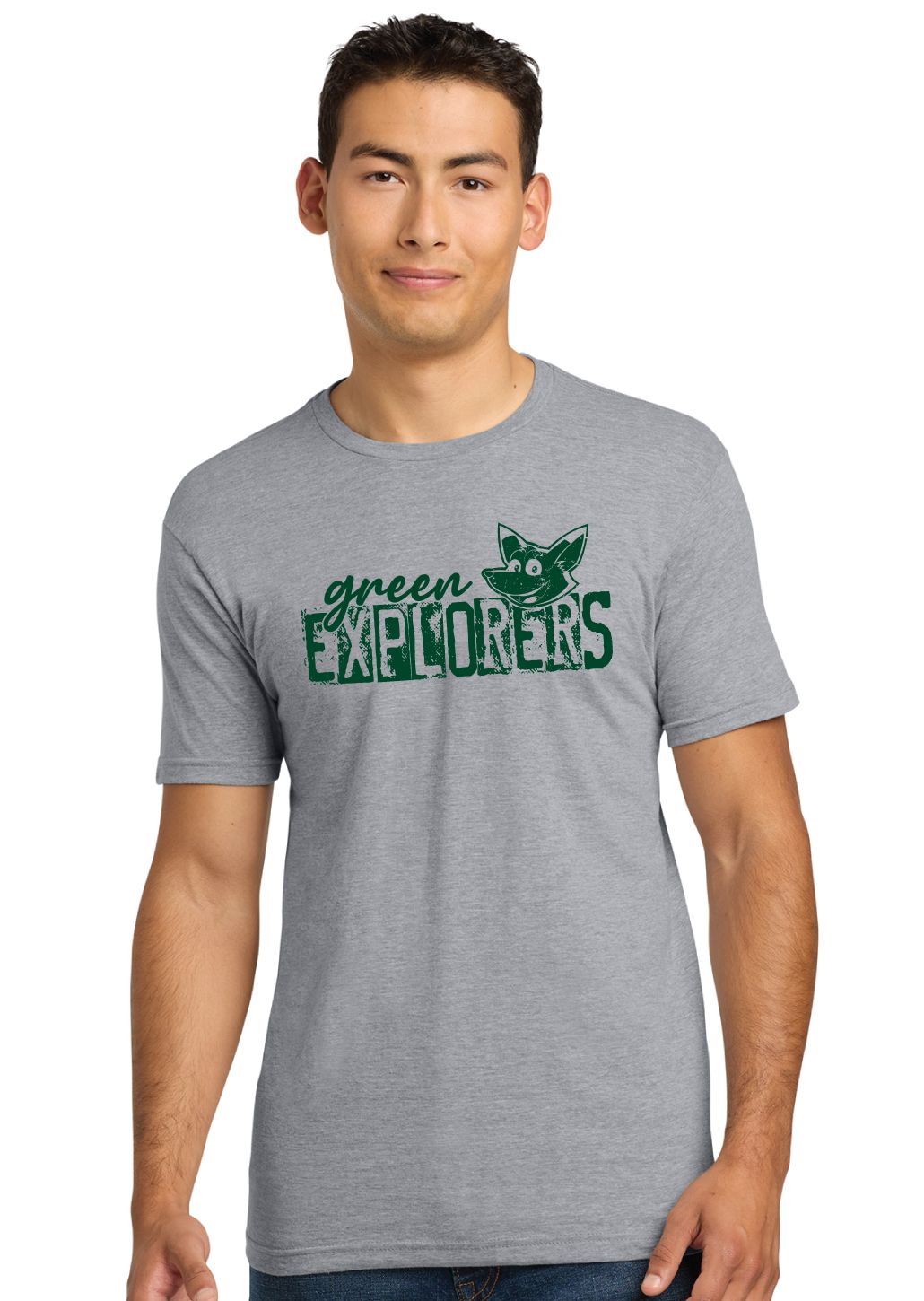 Green Explorers - Distressed Block - Next Level Short Sleeve
