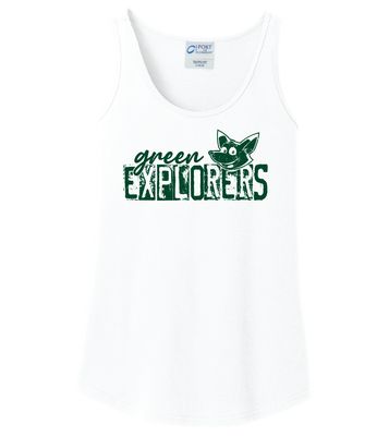 Green Explorers - Distressed Block - Cotton Tank