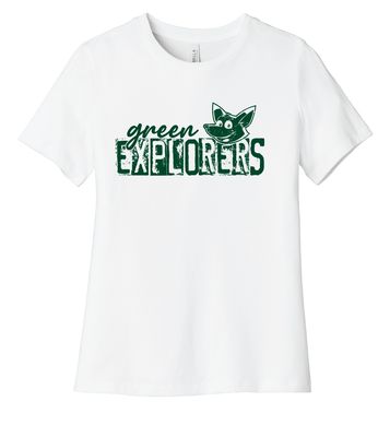 Green Explorers - Distressed Block - Bella+Canvas Ladies
