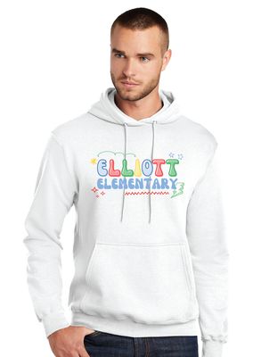 Elliott Elementary - Bubble Letters - Hoodie
