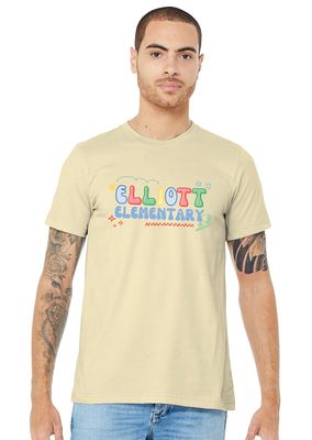 Elliott Elementary - Bubble Letters - Bella+Canvas Short Sleeve