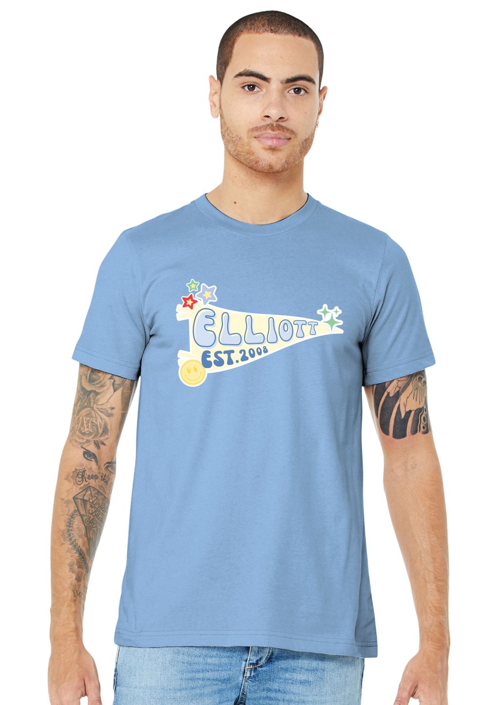 Elliott Elementary - Bubble Letters - Bella+Canvas Short Sleeve