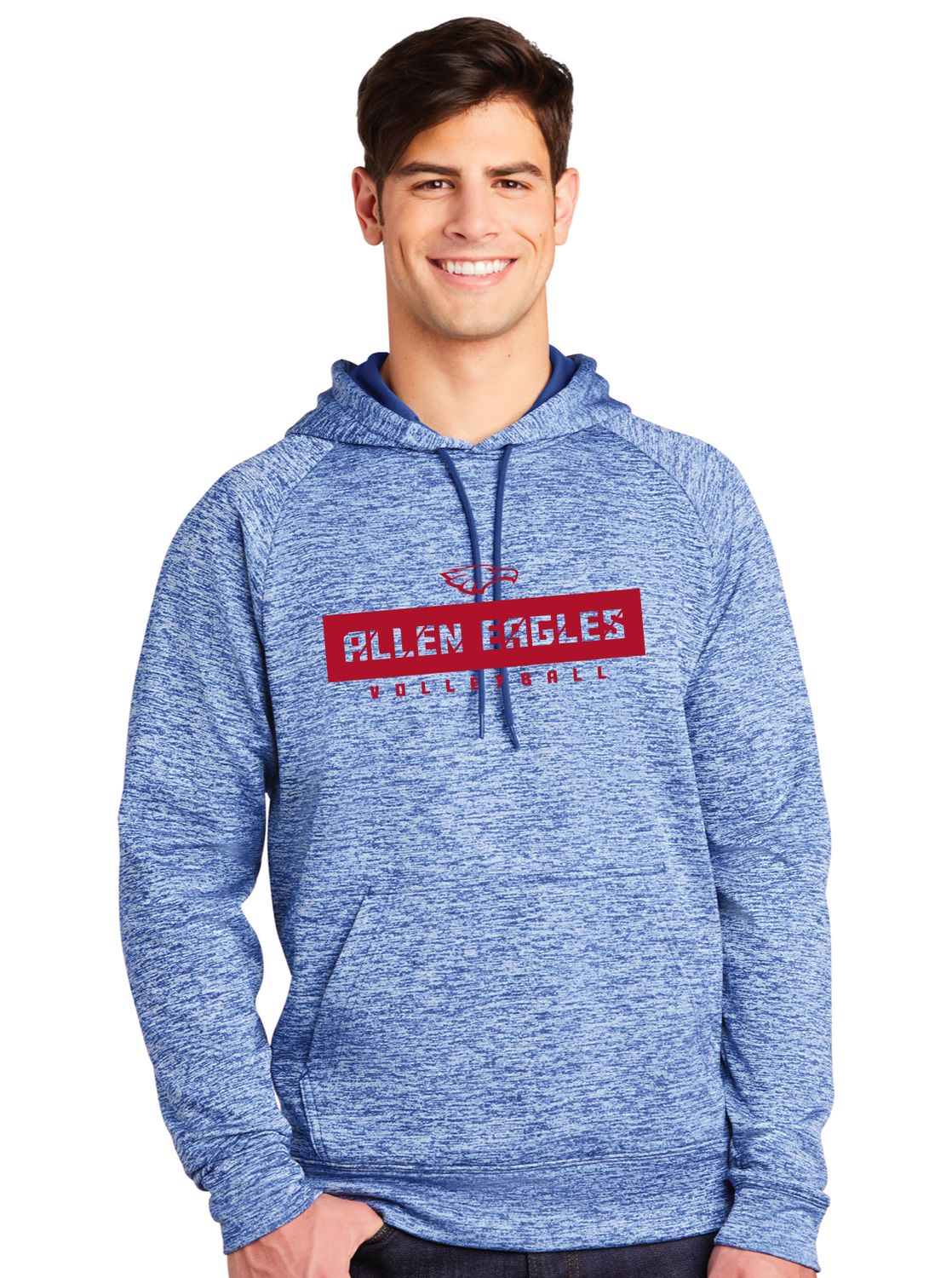 Allen Volleyball - Bar - Electric Dri Fit Hoodie