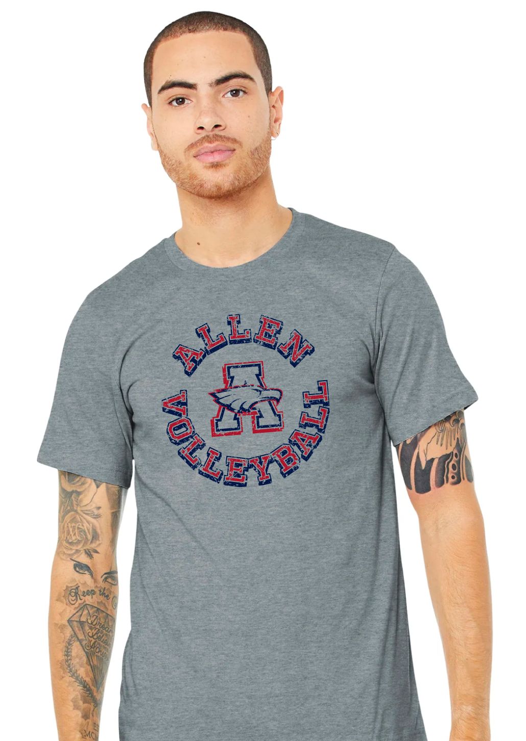 Allen Volleyball - Big Circle - Bella+Canvas Short Sleeve