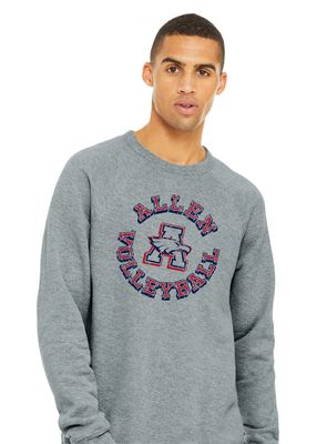 Allen Volleyball - Big Circle - Bella+Canvas Crew Sweatshirt