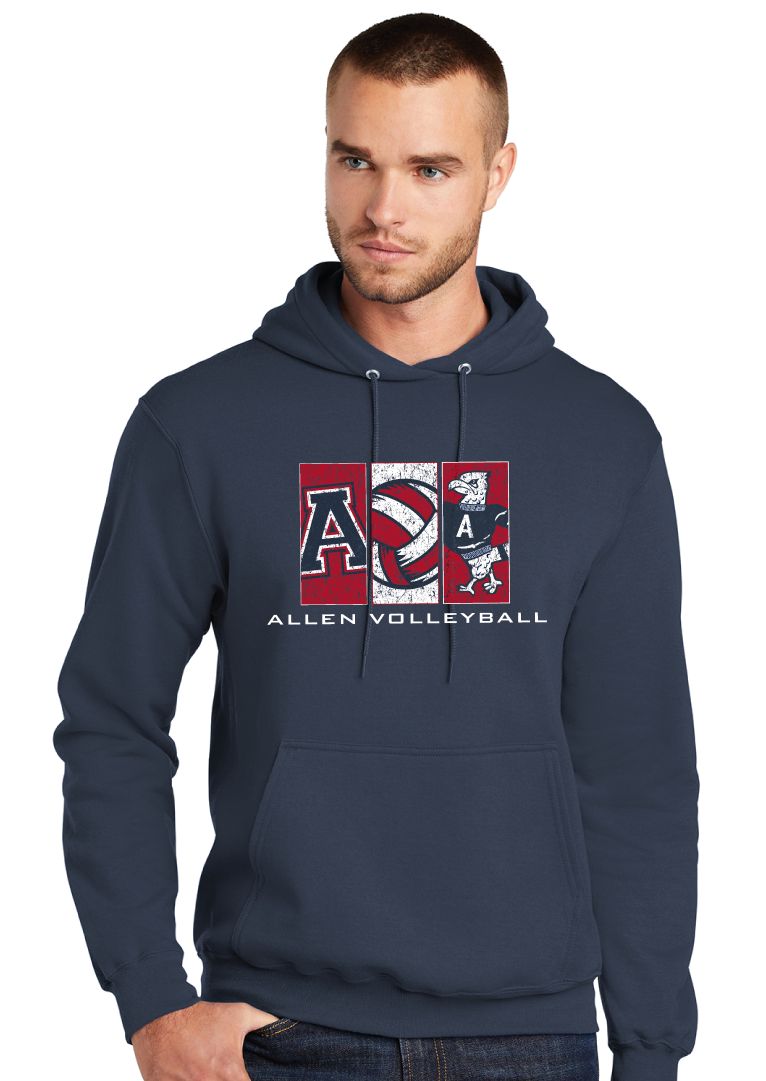 Allen Volleyball - Rectangles - Hoodie