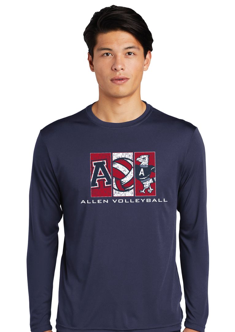Allen Volleyball - Rectangles - Dri Fit Long Sleeve