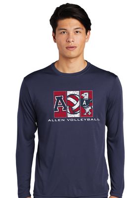 Allen Volleyball - Rectangles - Dri Fit Long Sleeve
