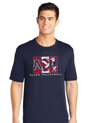 Allen Volleyball - Rectangles - Dri Fit Short Sleeve