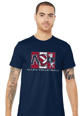 Allen Volleyball - Rectangles - Bella+Canvas Short Sleeve